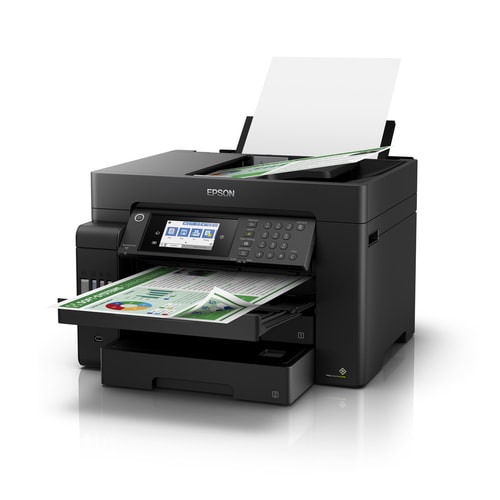 Impresora de inyección de tinta multifunción Epson L15150 Inalámbrico EcoTank - Color - Negro - Copiadora/Fax/Impresora/Escáner - 32 ppm Mono/22 ppm de impresión en color - 4800 x 2400 dpi Impresión -