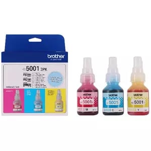 Cartucho de tinta Brother BT5001 Ultra alto Rendimiento Inyección de tinta - Azul ciánico, Magenta, Amarillo - Original Paquete