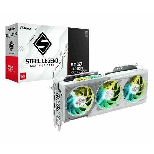 ASRock AMD Radeon RX 9070 XT Tarjeta Gráfica - 16GB GDDR6 - 7680 x 4320 - 2.40GHz reloj de juego - 2.97GHz Boost Clock - 256bit Ancho de bus - PCI Express 5.0 x16 - DisplayPort - 3 x DisplayPort - HDM