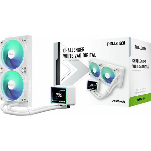 AIO LIQUID COOLER CHALLENGER WHITE 240 DIGITAL