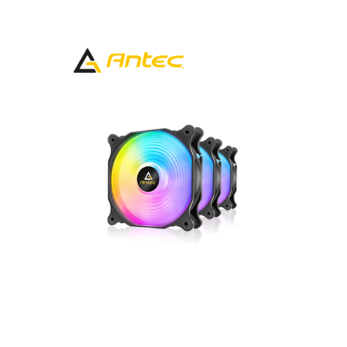 FAN ANTEC F12 RACING ARGB 120 BK 3PK 0-761345-77760-5