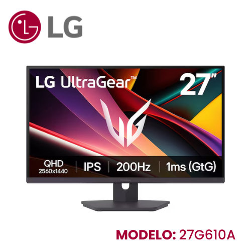MONITOR LG ULTRAGEAR GAMING 27" 27G610A IPS QHD 200HZ 1MS