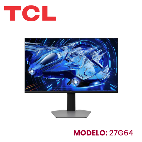 MONITOR TCL 27G64 GAMING QD-MINI LED 27" QHD 180HZ 1MS HDR600 600NITS