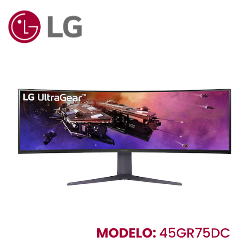 monitor lg ultragear (45gr75dc-b) 45 curvo/qhd/va (5120x1440) hdmi(2)/dp/usb-c/usb-a
