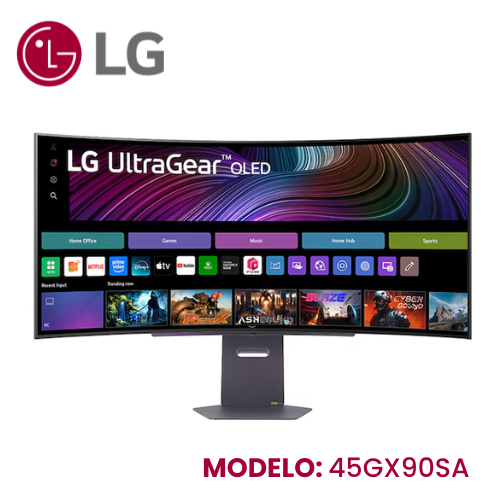 MONITOR LG OLED GAMING 45" CURVO 45GX90SA-B 0.03MS 240HZ WQHD