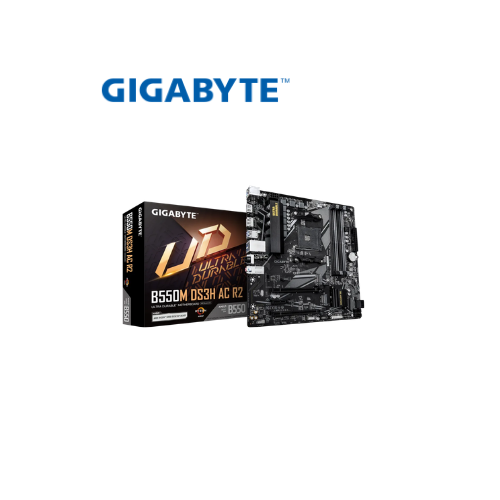 MOTHERBOARD GIGABYTE AMD AM4 B550M DS3H AC R2