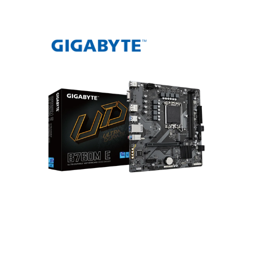 MOTHERBOARD GIGABYTE INTEL B760M E 1.0 LGA1700 13TH 12TH DDR5