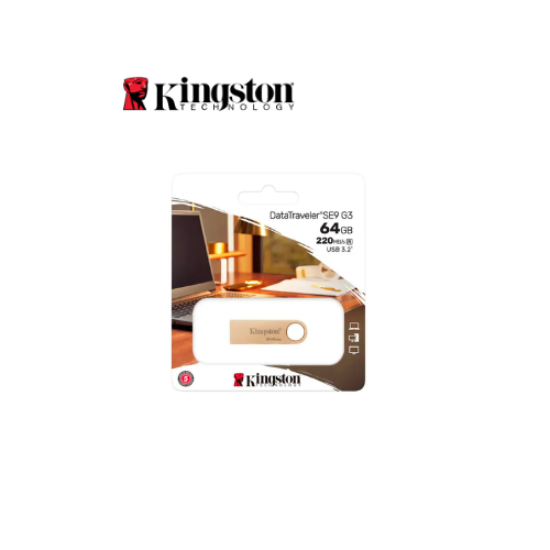 MEMORIA USB 64GB DTSE9G3 3.2 KINGSTON 220MB/S (DTSE9G3/64GB)