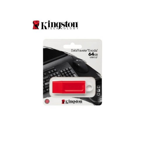 MEMORIA USB 64GB DTX 3.2 ROJO KINGSTON (KC-U2G64-7GR)