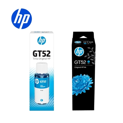 TINTA HP M0H54AL BOTTLE (GT52) CYAN 8000 PAG