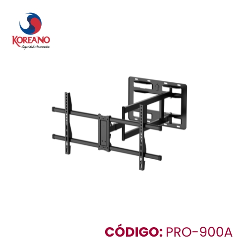 RACK MOVIBLE DOBLE BRAZO PARA TV O PANTALLAS 43" A 90" PRO-900A