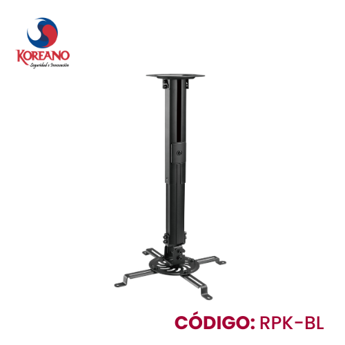 RACK PROYECTOR MULTIMEDIA PARA TECHO COLOR NEGRO-RPK-BL