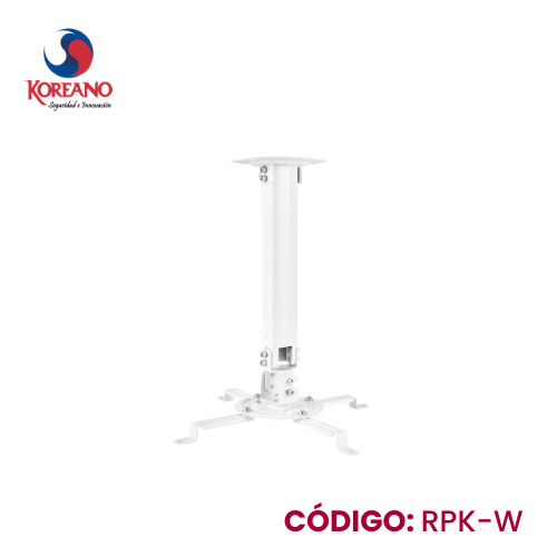 RACK PROYECTOR MULTIMEDIA PARA TECHO COLOR BLANCO-RPK-W