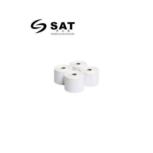 CAJA ROLLO PAPEL TÉRMICO X 60UND ROLLOS 80MMX60MTS 48G SAT C60 ON