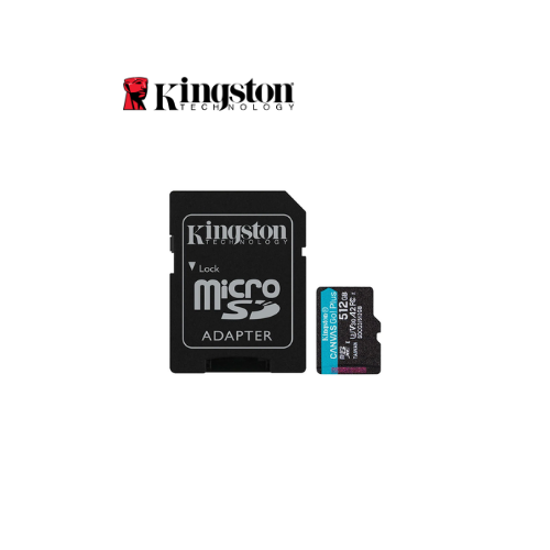 MEMORIA MICROSDXC 512GB R170MB/S W70MB/S C10+ADP KINGSTON (SDCG3/512GB)