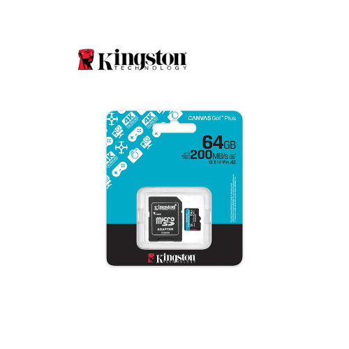 MEMORIA MICROSDXC 64GB R200MB/S C10+ADP KINGSTON (SDCG4/64GB)