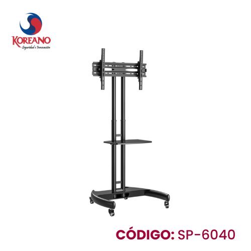 RACK SOPORTE DE PEDESTAL TV O PANTALLAS INTERECTIVAS 32" A 75" SP-6040