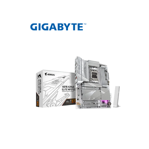 MOTHERBOARD GIGABYTE AMD AM5 X870 A ELITE WF7 ICE 1.1