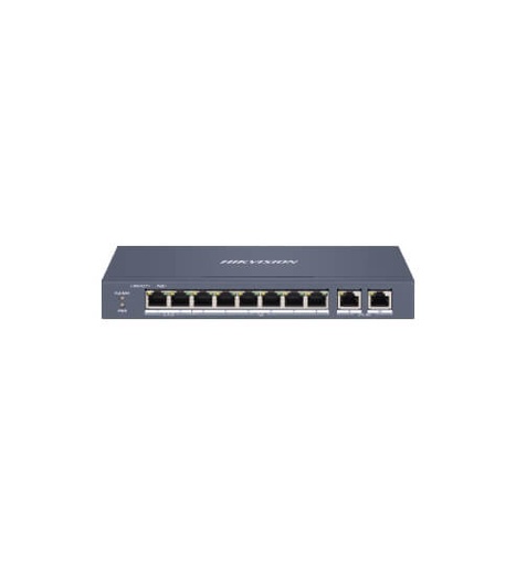 SMART SWITCH ADMINIS 8 POE MIX 100M + 2 UP RJ45 GIGABITE - 1° Y 2°P HI-POE
