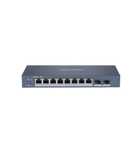 XX SMART SWITCH ADMINIS 8 POE ALL 1000M (1G) + 2 UP FIBRA OPTICA GIGABITE - VLAN - PROYECTOS
