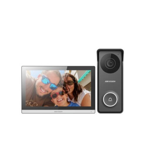 KIT VIDEO PORTERO HIBRIDO (MONITOR + PORTERO) - 4 HILOS - COMPATIBLE CON KIS213