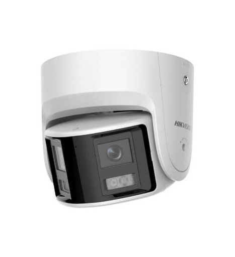 CAMARA IP COLORVU TURRET PANORAMICA 4MP CON STROBE Y ALARMA AUDIBLE