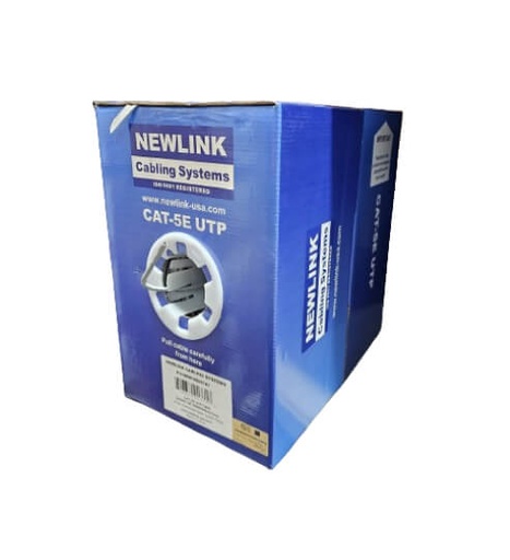 CABLE UTP CAT5E INTERIOR CM 4 PARES 24AWG GRIS - 305M UL