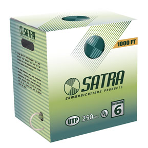 Categor�a 6 UTP SATRA color gris x rollo (305 m)