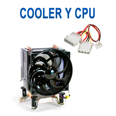 CPU,COOLER Y ADAPTADOR DE