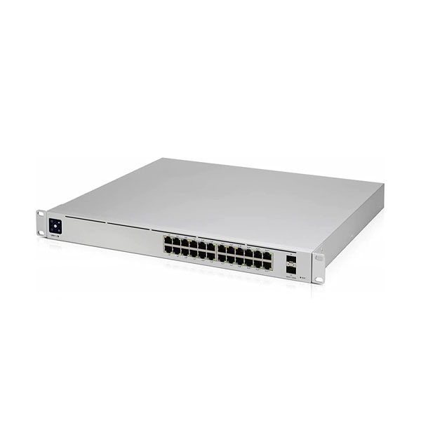 UniFi Switch USW-Pro-24-POE Gen2, Capa 3 de 24 puertos PoE 802.3at/bt + 2 puertos 1/10G SFP+, 400W, pantalla informativa
